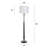 Langston Floor Lamp - Larson Gold & Black - White Shade