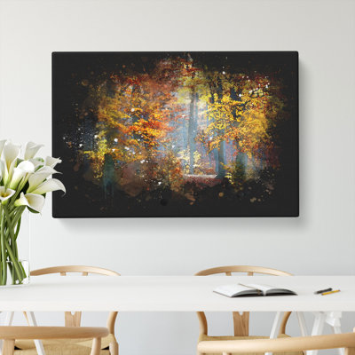 Autumn Forest Vol.3 Paint Splash - Wrapped Canvas
