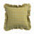 Mustard Gingham Ruffle Cotton Pillow-130495791