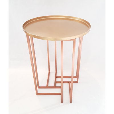 Kailey Tray Top Abstract End Table