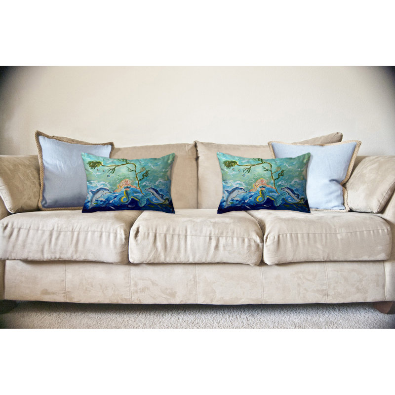 Outdoor Reversible Throw Pillow, 16" x 20"