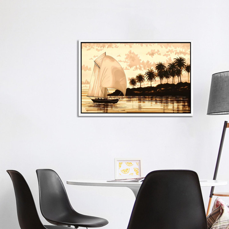 Sail by Max Zorn - Print on Canvas, White Framed, 101.6 cm H x 66.04 cm W