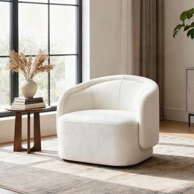 Fauteuil d'appoint moderne courbé pour le salon