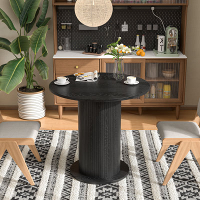 Round Dining Table, Farmhouse Kitchen Table For Kitchen Living Room by Ebern Designs