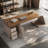 Brown Rectangular Manufactured with 3 drawers desk-108308773-108308776