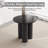 29.92" Modern Black Dining Table,Round Kitchen Table for Kitchen, Bar, Living Room-453712703-453712702