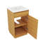 Meuble-lavabo de style champêtre 20 po avec lavabo en céramique