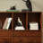 Classic black walnut solid wood bookcase