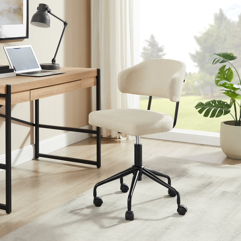 Tessa Swivel Office Chair, Beige