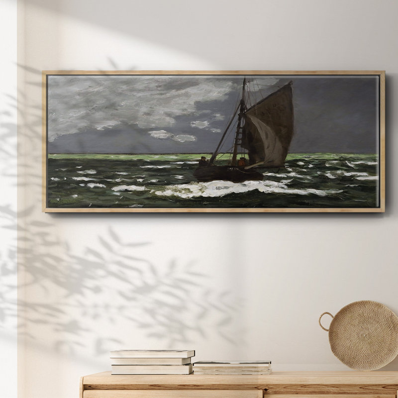 Stormy Seascape, 1867 - toile encadrée, H 20 po x l 50 po