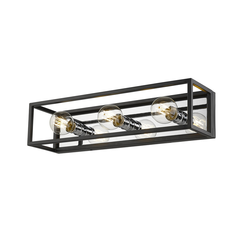 Éclairage pour meuble-lavabo 3 lumières à intensité réglable Drumleckney, Chrome