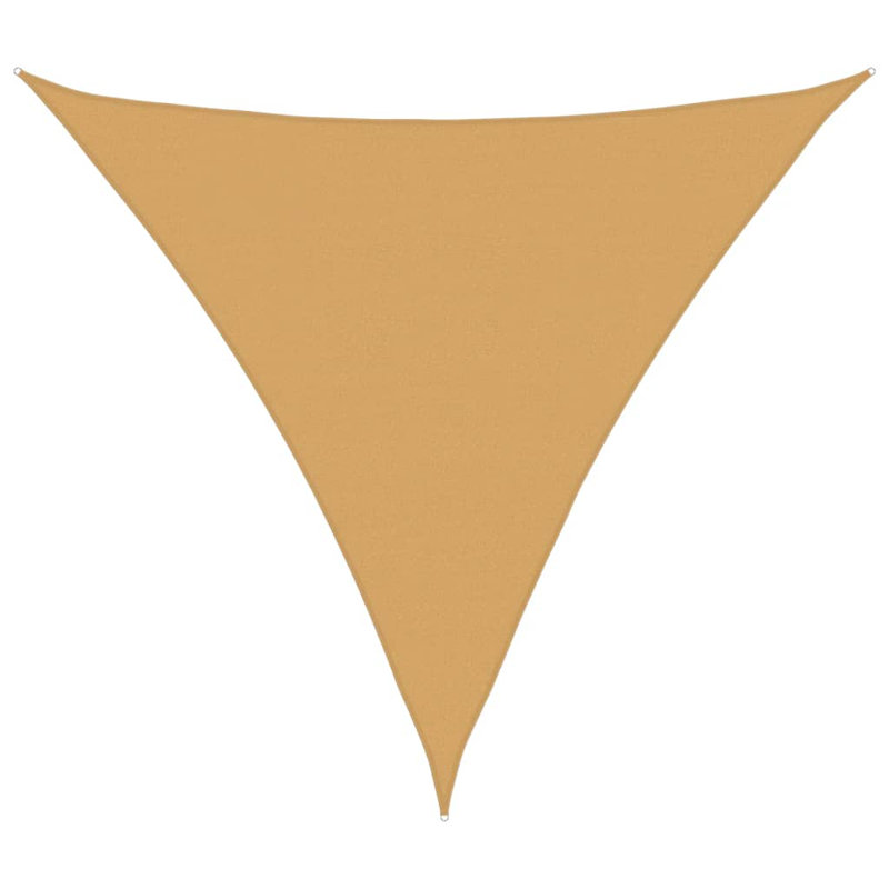 5m x 5m Triangle Shade Sail, Yellow
