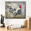 «Gold Lace Rooster A» par Jean Plout, art mural sur toile-1670777012