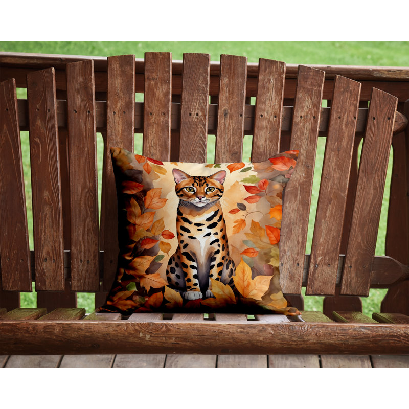 Coussin Bengal, Carré 14 po