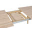 Aquin Extendable Metal Base Dining Table