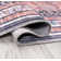 Lesandra Geometric Medallions Machine-Washable Terracotta/Navy Rug