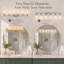 Applique murale 6 lumières en nickel nickel brossé pour salle de bain, verre cylindrique transparent-1713517558