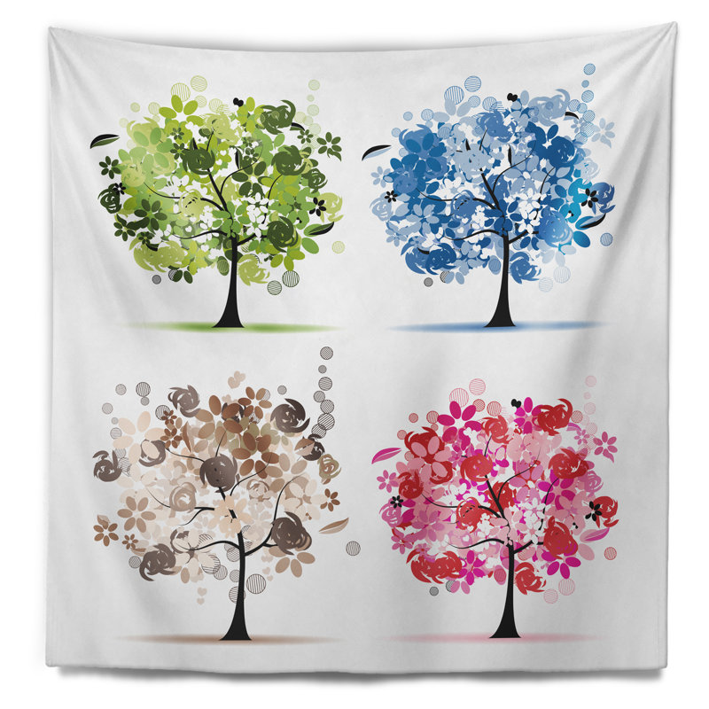 Ensemble de tapisserie floral treestry, H 32 po x l 39 po