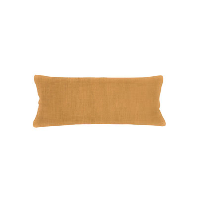 Coussin en lin toscan jaune si doux 14 x 40 avec duvet synthétique