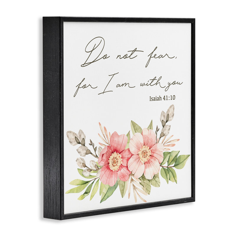 «Do Not Fear Proverb with Flowers», estampe numérique, conception de Marcus Prime, H 12 po x l 12 po