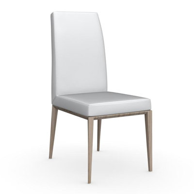 Bess Upholstered Dining Chair with Wooden Base