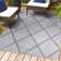 Briano Diamond Trellis Light Gray Indoor/Outdoor Rug