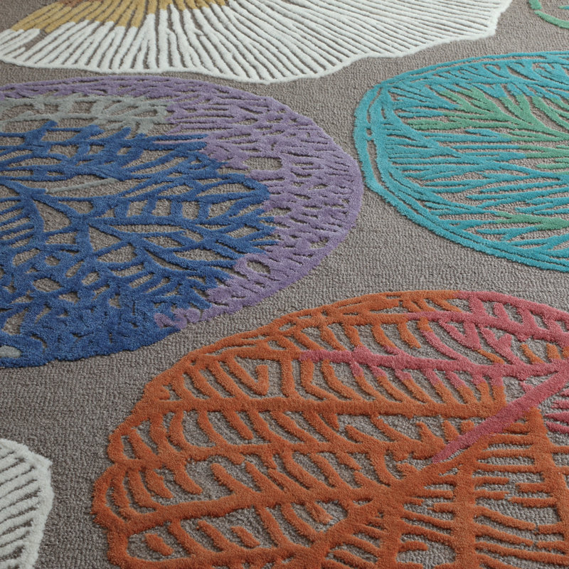 Carmel Multicolor Floral Hand-Tufted Wool Area Rug 10' x 14'
