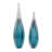Minimalist Glass Teardrop Sculpture Object for Home Decor - Decorative Tabletop Figurine Statue Accent Ideal Decoration for Living Room or Entryway Table-92636039-86748759