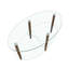 Table basse ovale en verre transparent-45242070