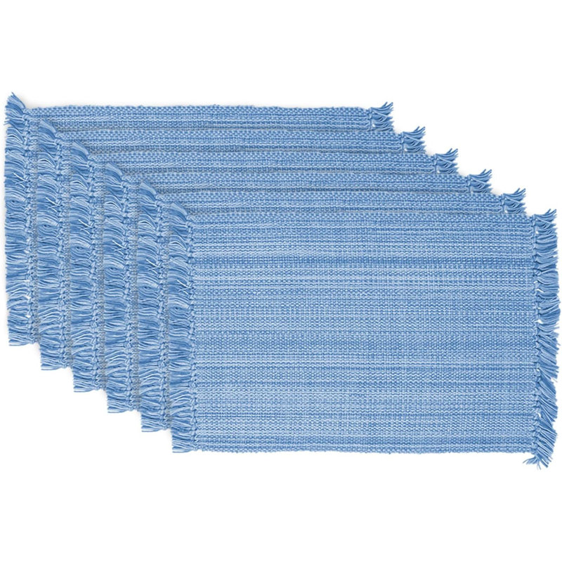 Ensemble de napperons 6 pièces Variegated, Bleu