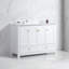 Meuble-lavabo en panneau de fibres à densité moyenne blanc (doit inclure le meuble-lavabo et le lavabo)
