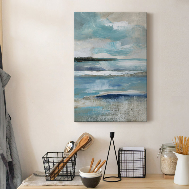 " Distant Drama I " Painting Print, 60" H x 40" W x 1" D