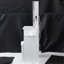 Petite coiffeuse de 29,2 po avec tabouret rembourré, 2 prises CA et 2 ports USB, support pour séchoir à cheveux, réglage de la luminosité-2002122347