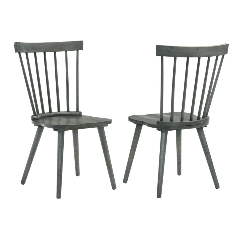 Ensemble de 2 pièces pour chaise de salle à manger rustique moderne de style campagnard au design rétro, facile à assembler