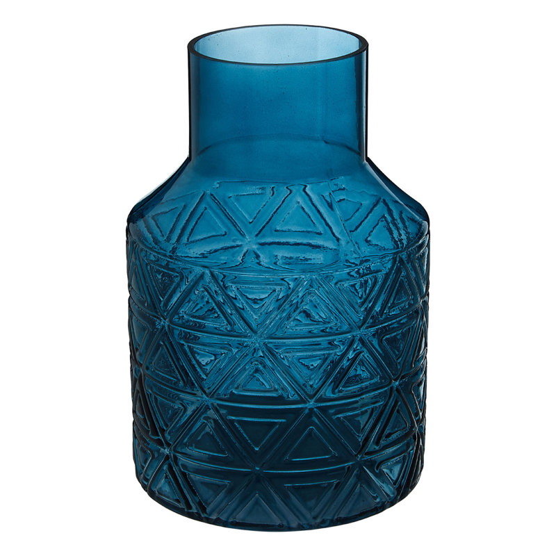 Ezequiel Glass Table Vase, Blue