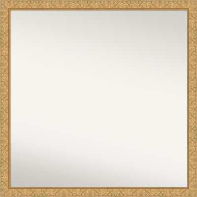 Lila Non-Beveled Wood Framed Wall Mirror