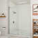 Oceanus 55" - 59" W x 75" H Single Sliding Frameless Shower Door with Clear Glass