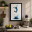 Leap Into Blue Modern - Wrapped Canvas-703749357-703749362