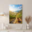 «Rolling Vineyard Hills with Wicker Basket», art mural sur toile-133505396