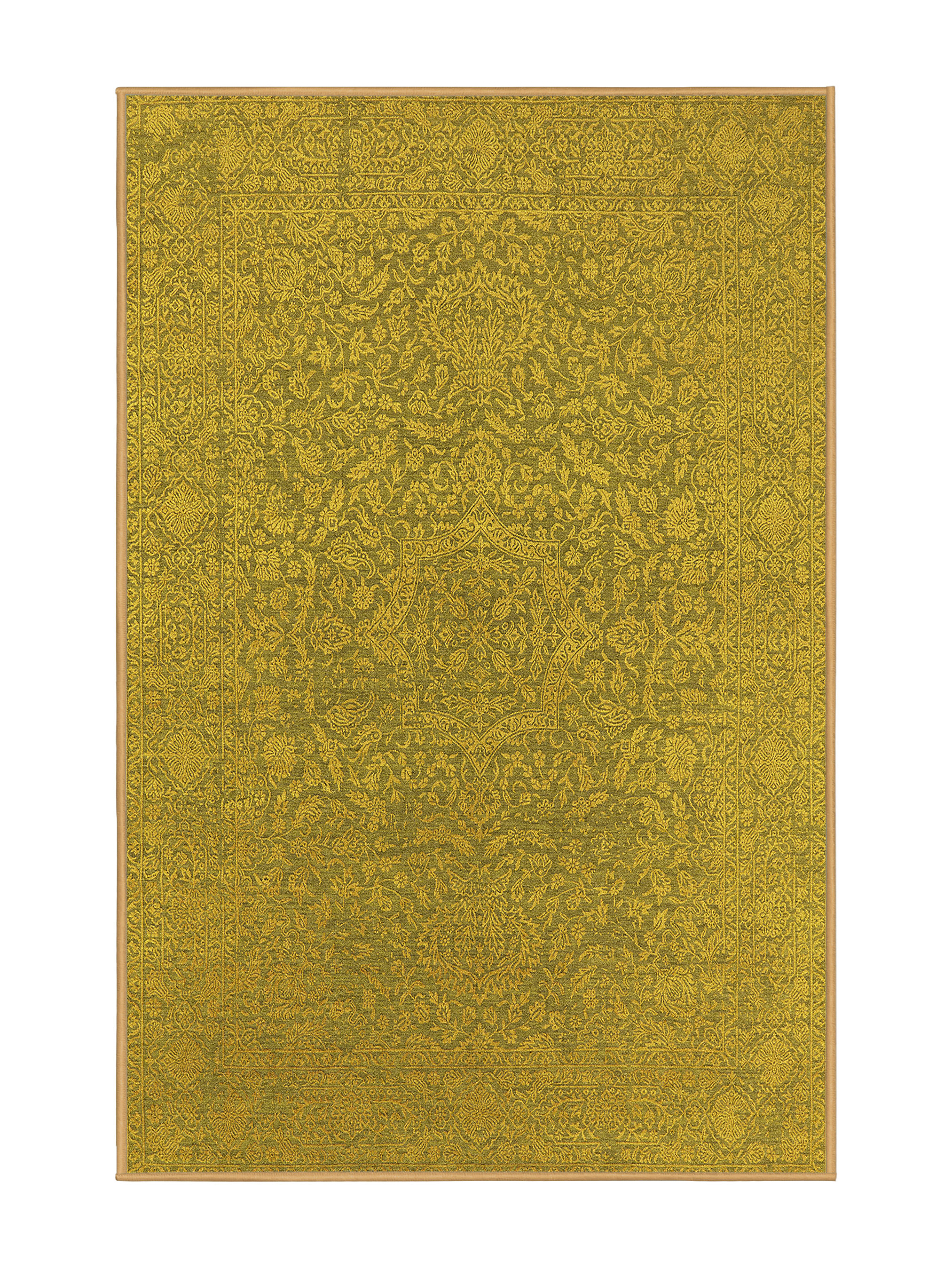 Rug Tycoon Mid-Century Modern 2668 Yellow Area Rugs | Wayfair