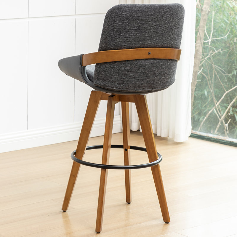 Bar Stools, Gray, Counter Stool (26.37" Seat Height)