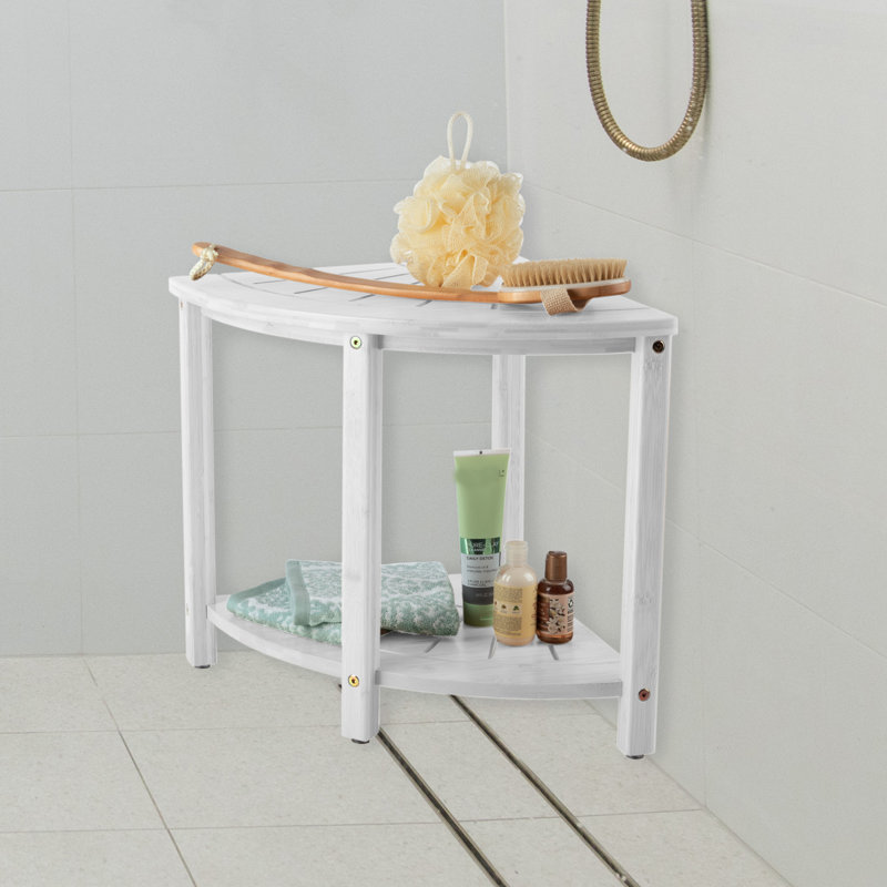 Banc de douche Lavish Home, Blanc