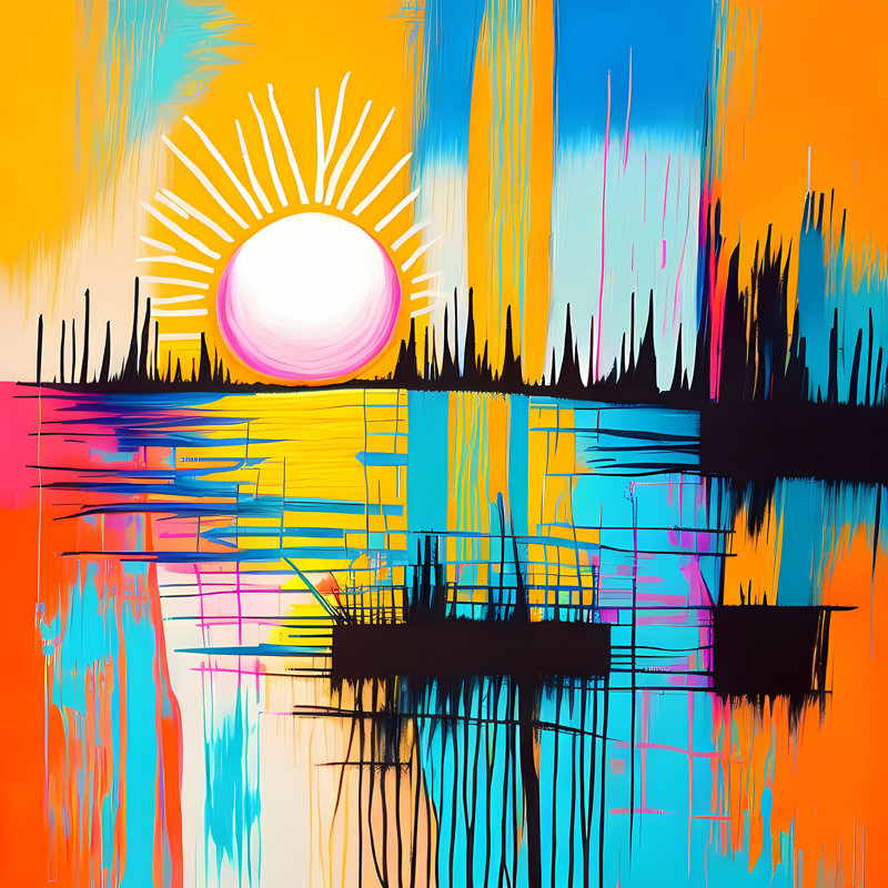 Sunshine On The Horizon, 30" H x 30" W