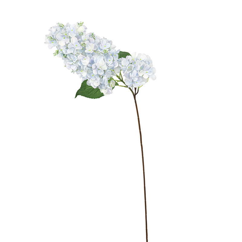 Tige de fleur d'hortensia artificielle, Bleu clair