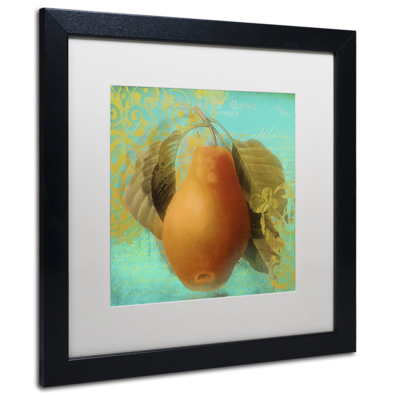 Jadaya «Glowing Fruits IV», impression encadrée, Blanc, H 16 po x l 16 po x P 0,5 po