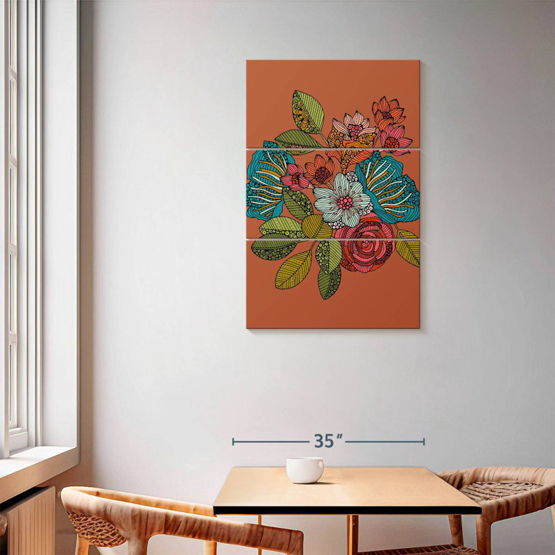 Harnek floral I, H 57 po x l 36 po