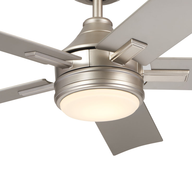 52'' Ceiling Fan with LED Lights, Brushed Nickel