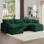 Canapé surdimensionné à coussin modulaire avec repose-pieds portatif-1635771732