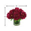 Peony Arrangement in Glass Vase with Grass-92584942