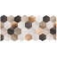 Llamativo Cowhide Geometric Area Rug in Brown-1028325269
